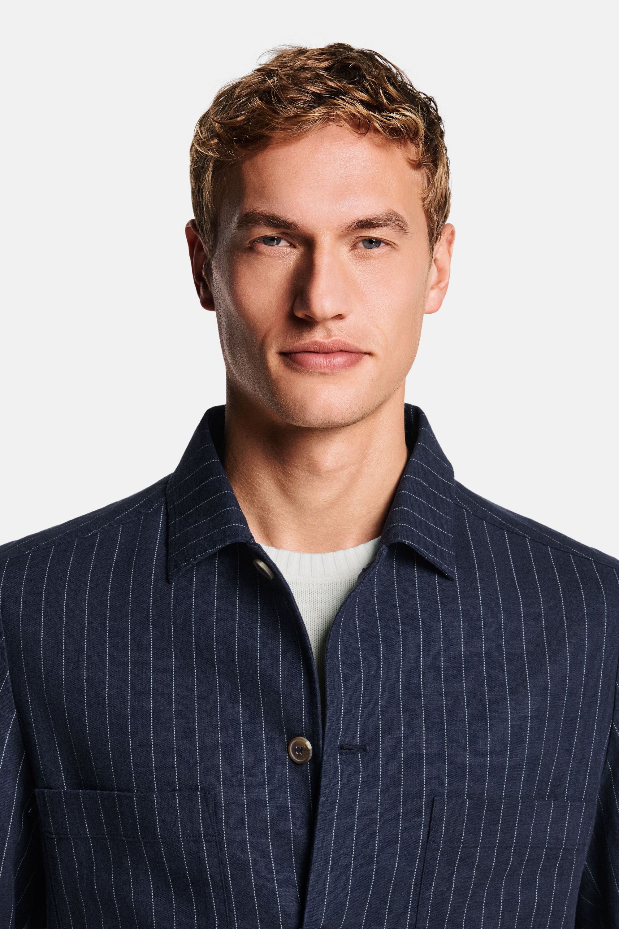 Cosmics Pinstripe * The Linen Shacket