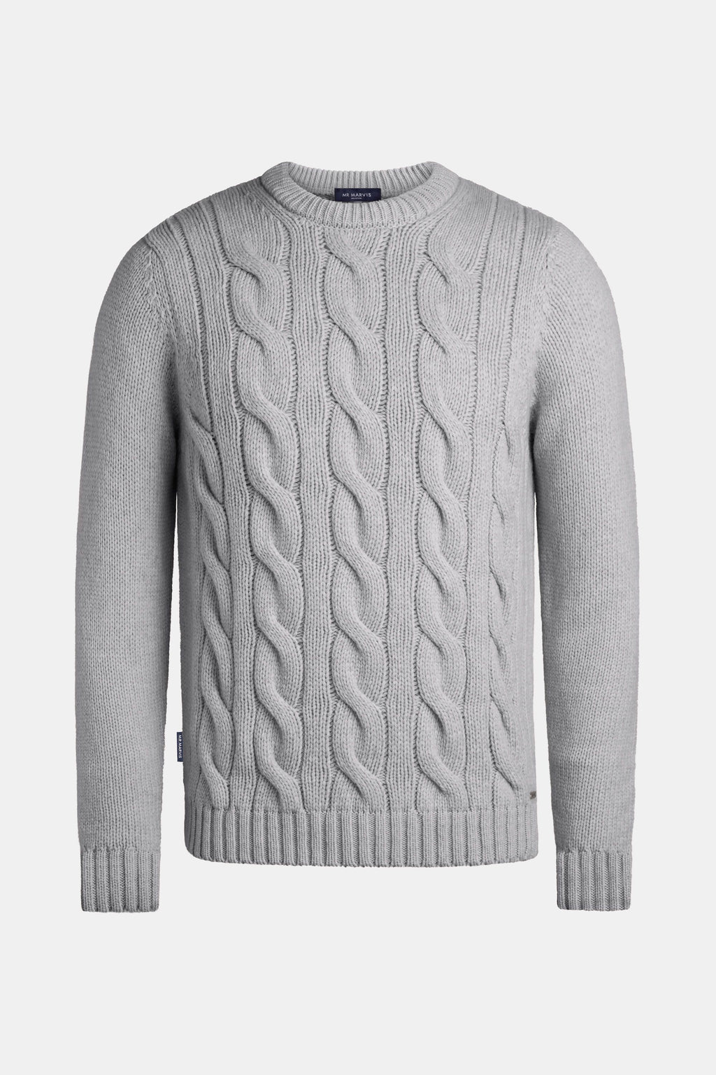 Austern * Der Zopfstrickpullover