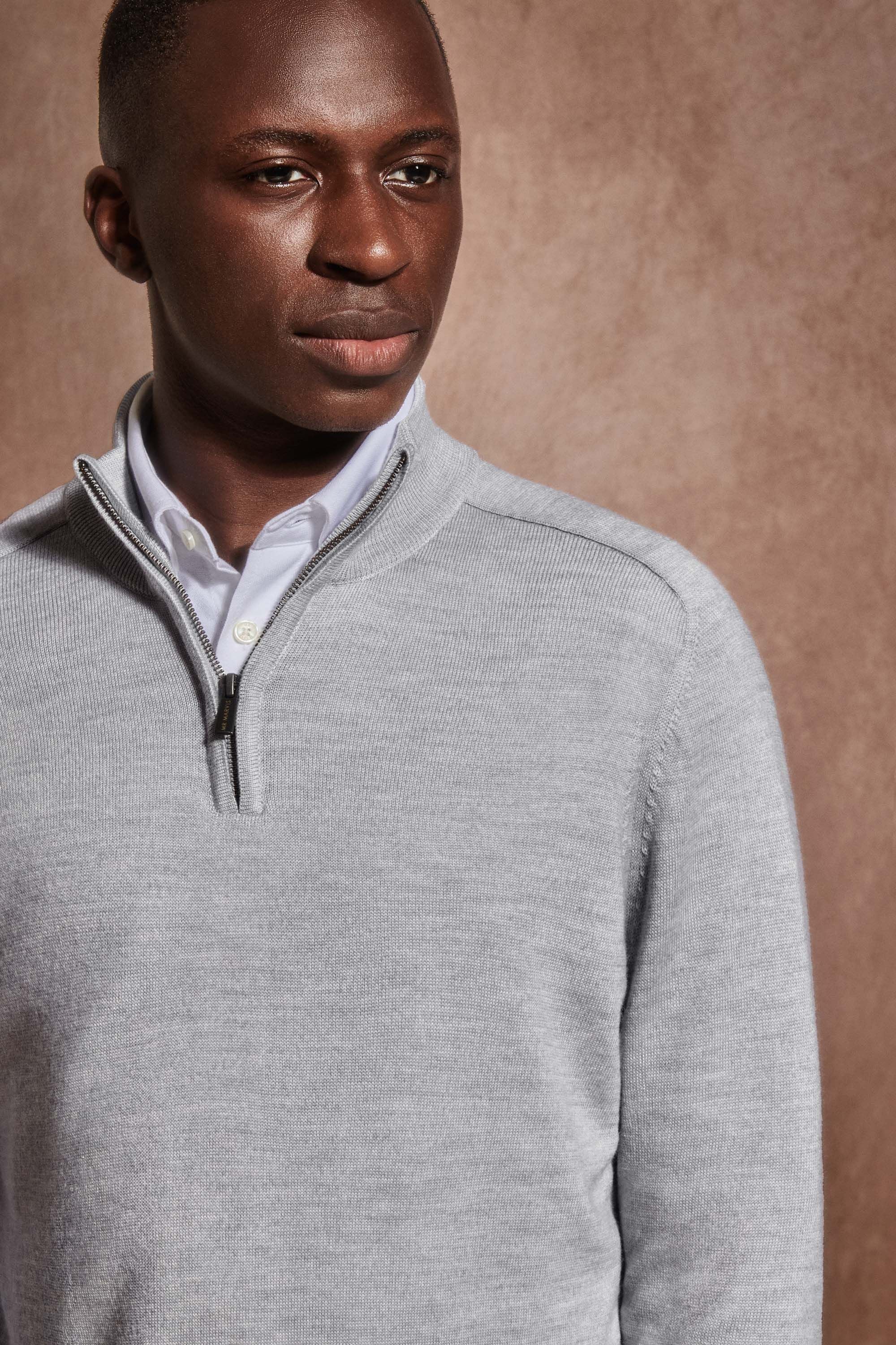 Oysters * The Merino Zip Pullover