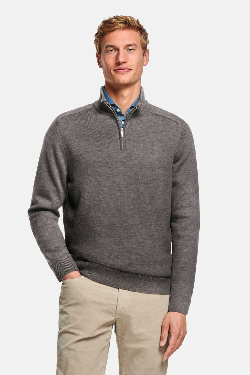 Jones * Der Merino-Reißverschluss-Pullover